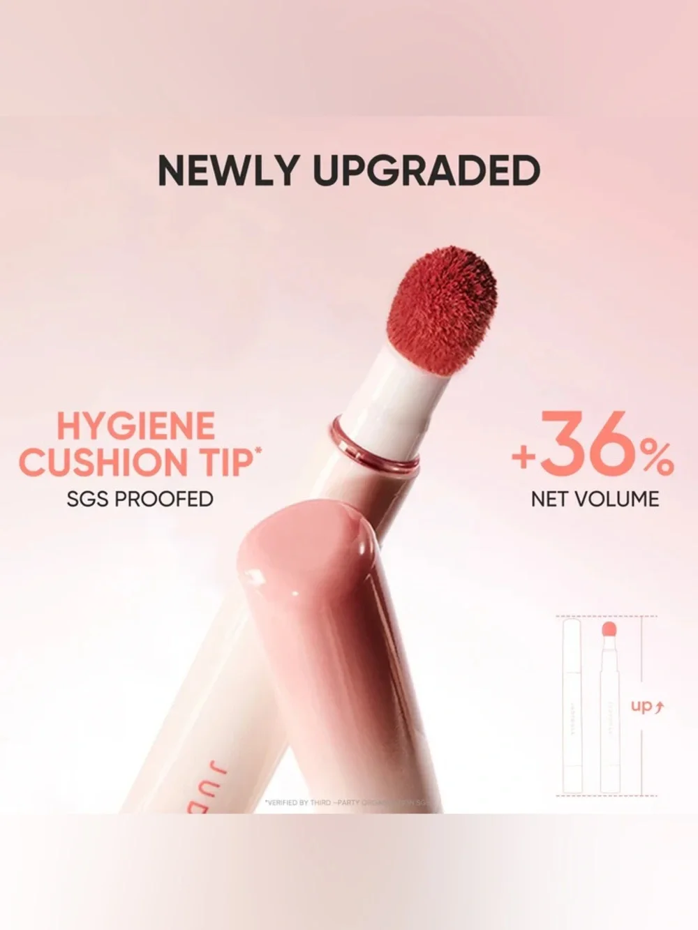 Judydoll Taro Haze Cushion Matte Lock Lip Cream- mauve w silver & purple shimmer